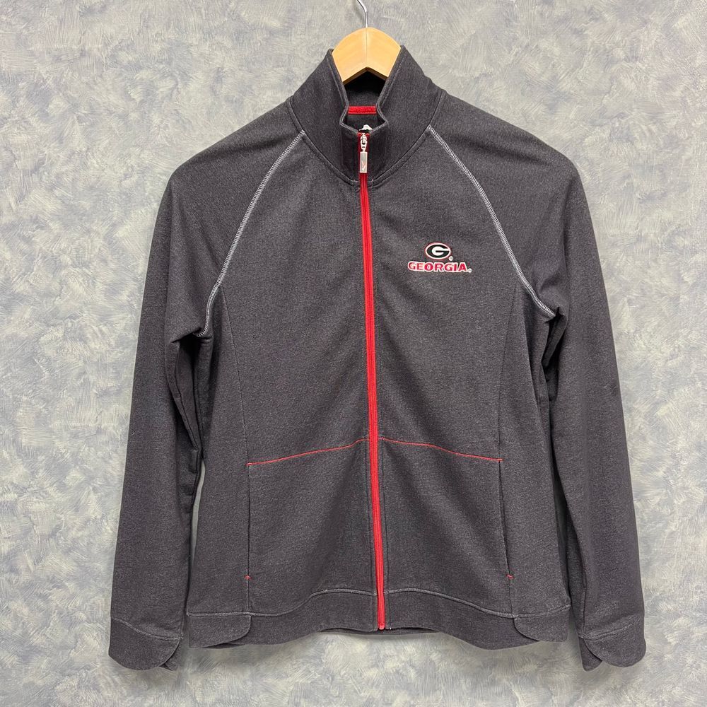 Tommy Bahama Georgia Bulldogs Full Zip Track Jacket Charcoal Grey Mens Small